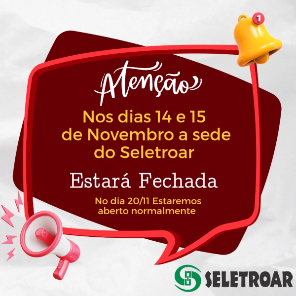 ATENÇÃO AVISO FERIADO