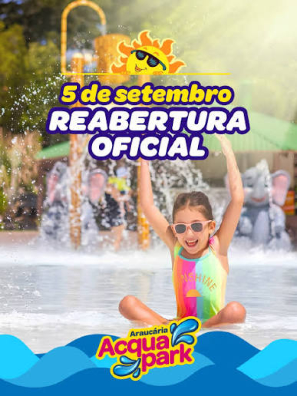 Temporada do Araucária Acqua Park começa dia 5 de setembro